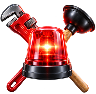 Emergency beacon with wrench and plunger